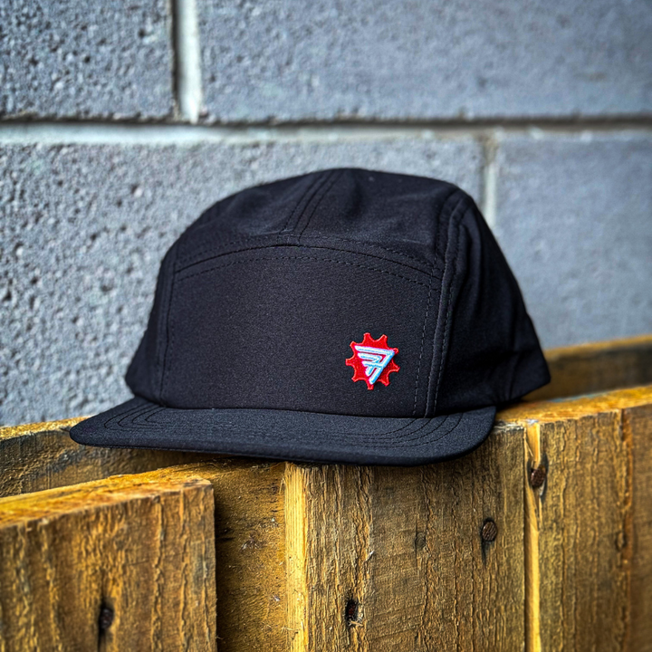 Red Torpedo Camper Cap