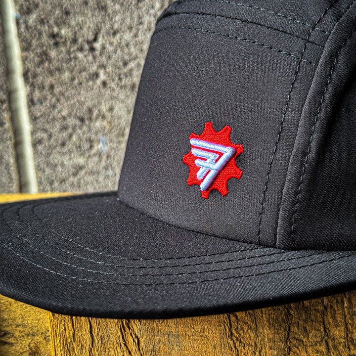 Red Torpedo Camper Cap