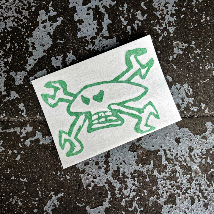 Guy Martin Spannerskull Cut Vinyl Sticker