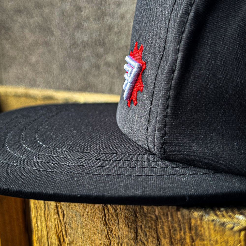 Red Torpedo Camper Cap