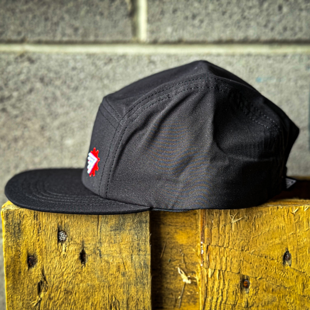 Red Torpedo Camper Cap